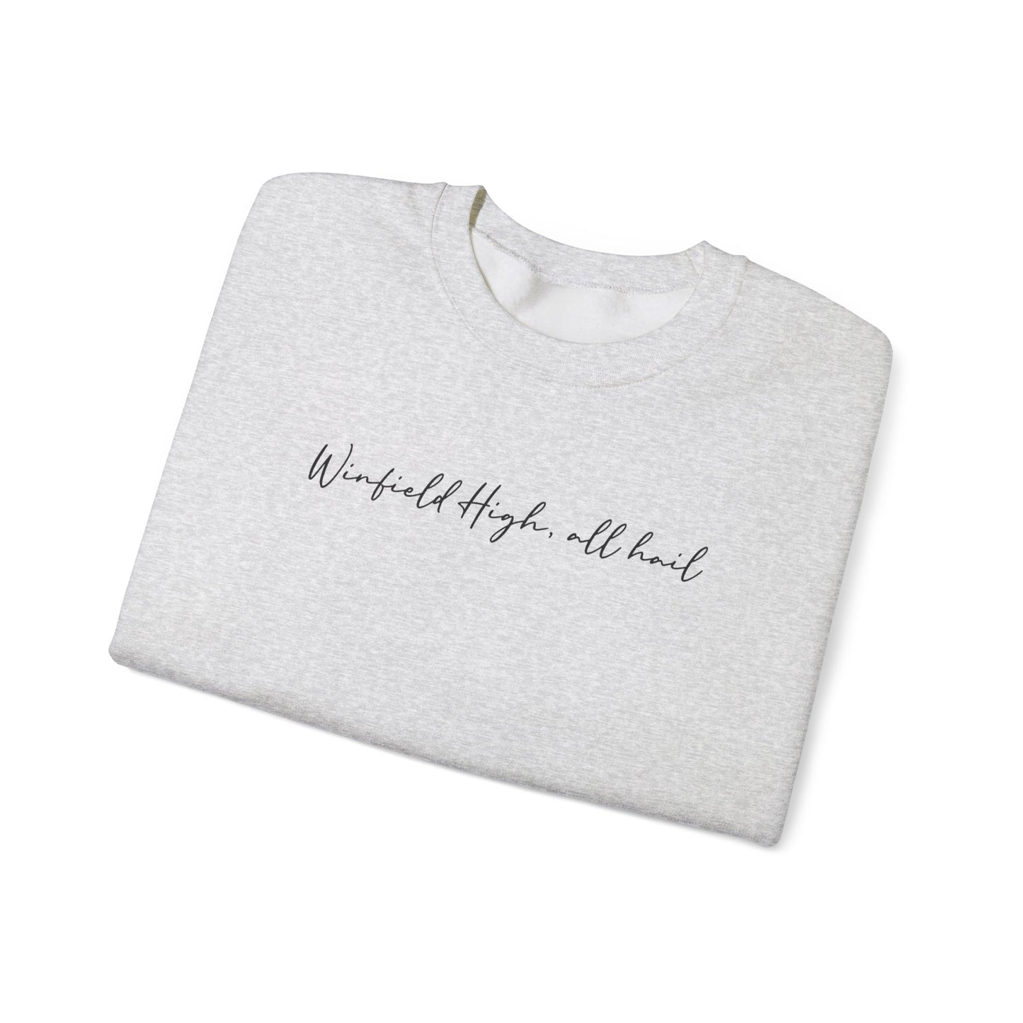 Winfield City High School Alma Mater Sweatshirt | Ash Gray Gildan 18000