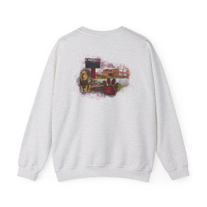 Hubbertville High School Alma Mater Sweatshirt | Ash Gray Gildan 18000