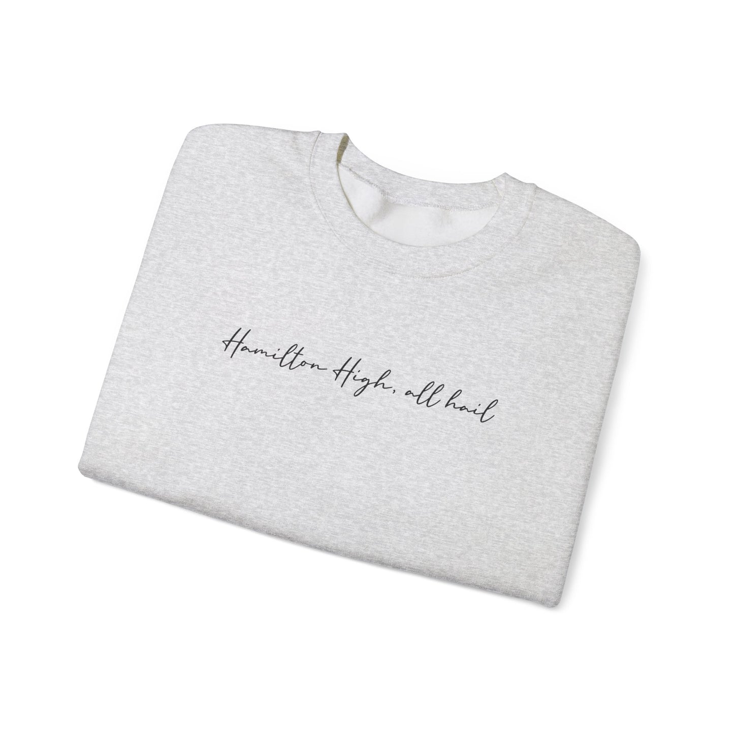 Hamilton High School Alma Mater Sweatshirt | Ash Gray Gildan 18000
