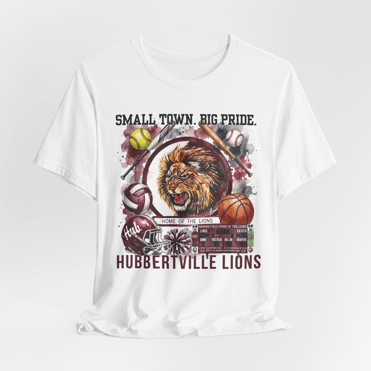 Hubbertville Lions 'Small Town. Big Pride.' Tee — Graphic T-Shirt