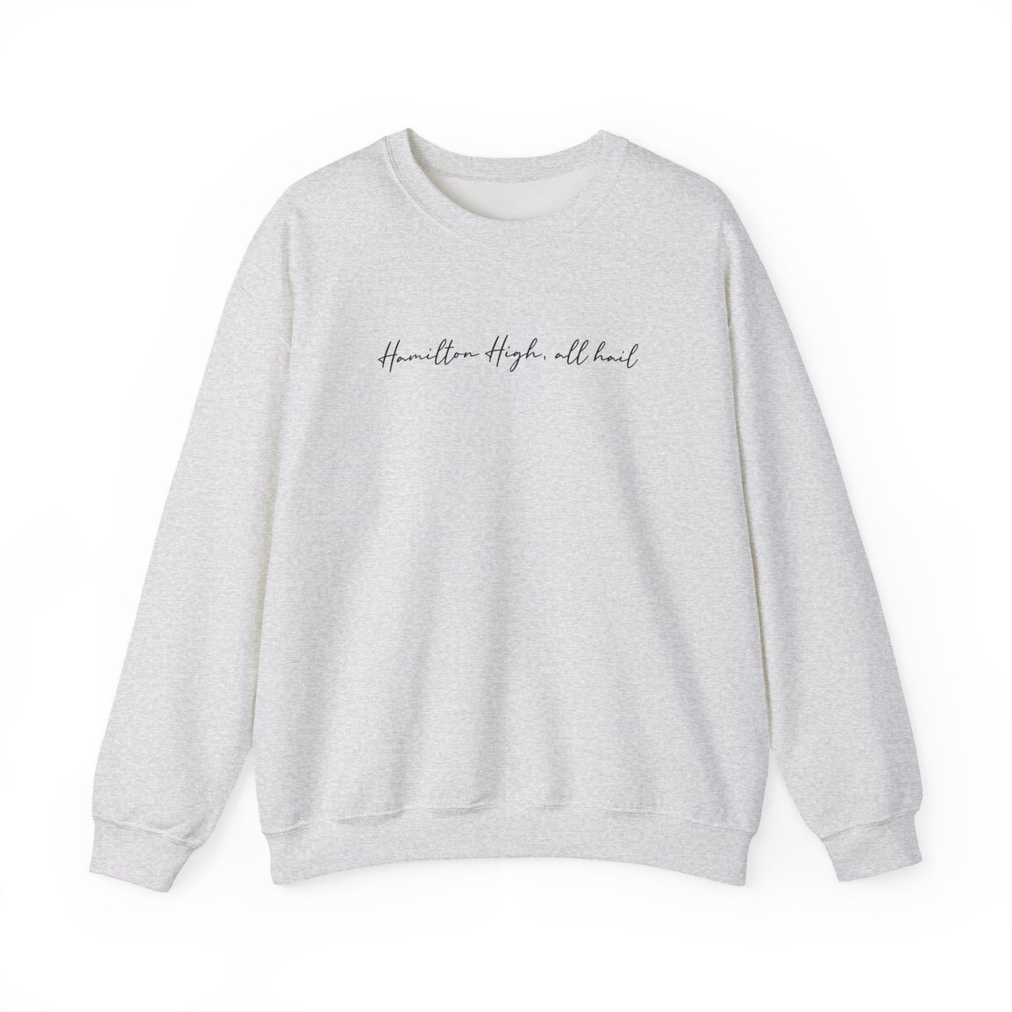 Hamilton High School Alma Mater Sweatshirt | Ash Gray Gildan 18000